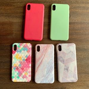 iPhone XS Max covers. All 5 pieces. Gently used.